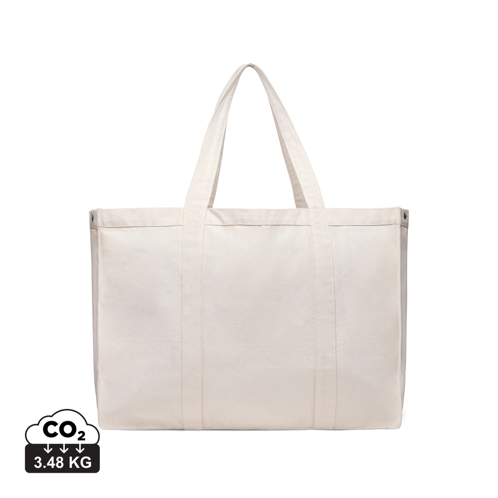 Grand tote bag personnalisé 400g Hilo VINGA Blanc cassé